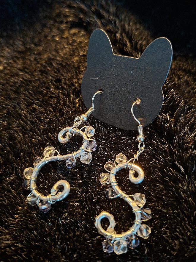 s-vorm met blauw facet