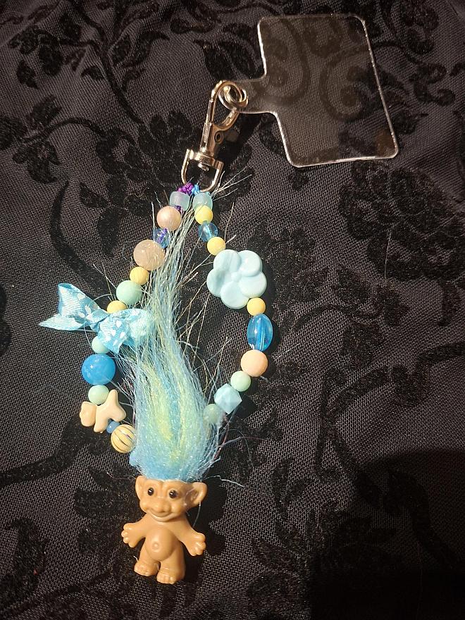 telefoonhanger trol blauw